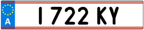 Trailer License Plate